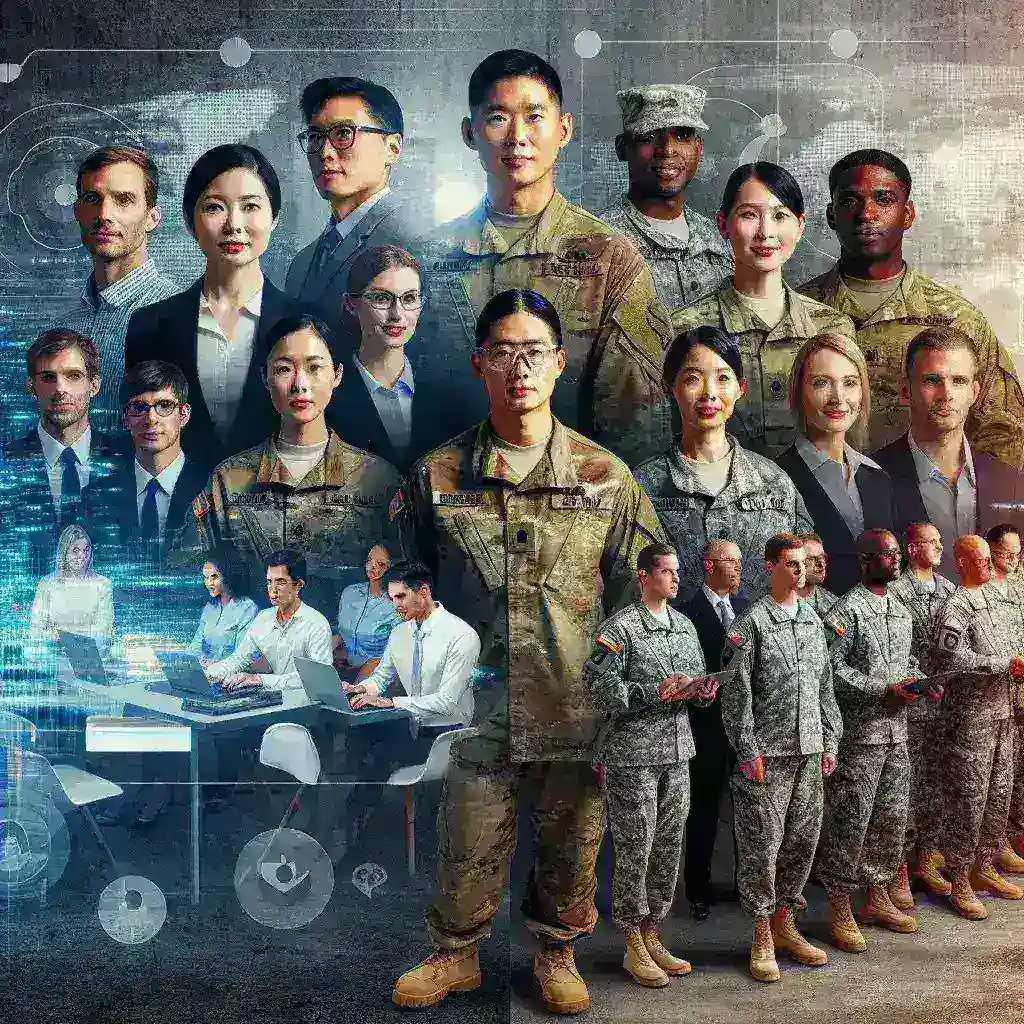 "Silicon Valley executives participating in the Army Reserve Innovation Corps program, showcasing collaboration between technology leaders and military innovation to drive advancements in defense solutions."