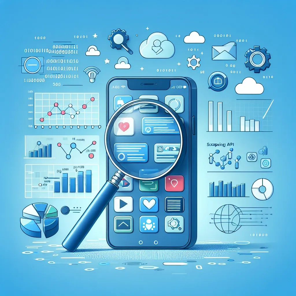 "Screenshot of a data visualization dashboard showcasing App Store data analysis using scraping APIs, illustrating key metrics and insights for mobile market intelligence."